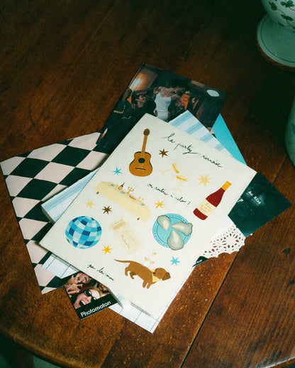 Planche de stickers : la party-rennaise