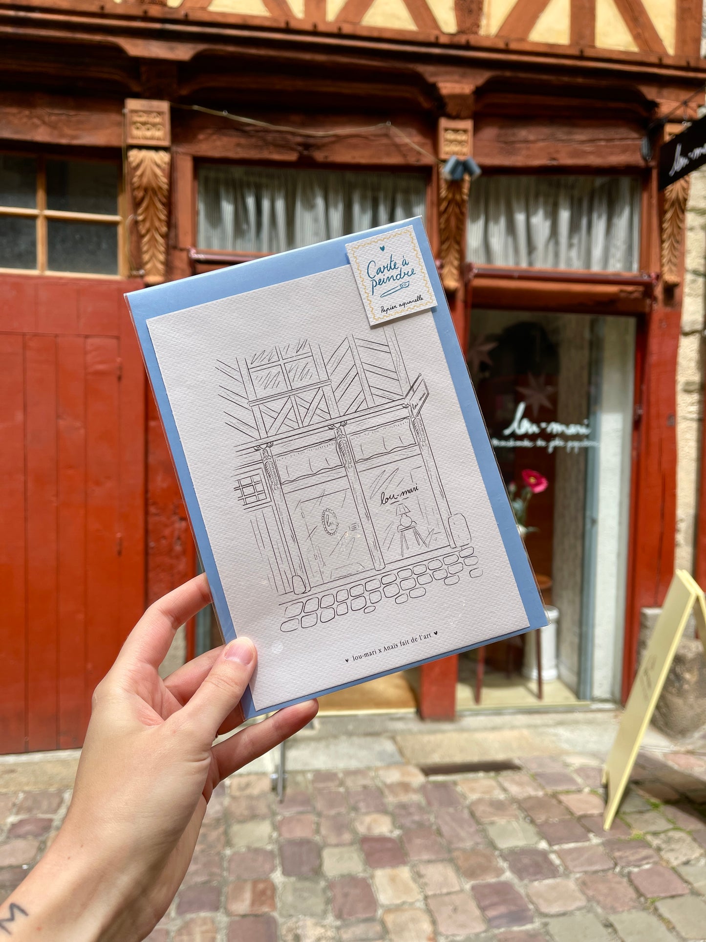 Carte à peindre : lou-mari x Anaïs fait de l’art